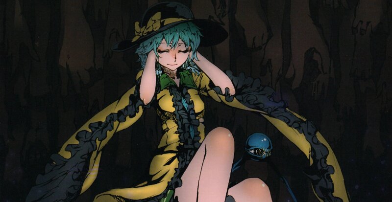anime witch in dark forest