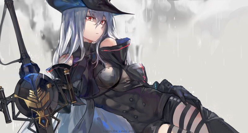 Anime Witch in Rain