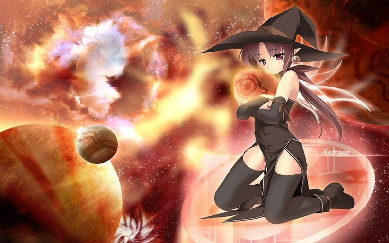 Anime Witch in Space — Red, Dramatic