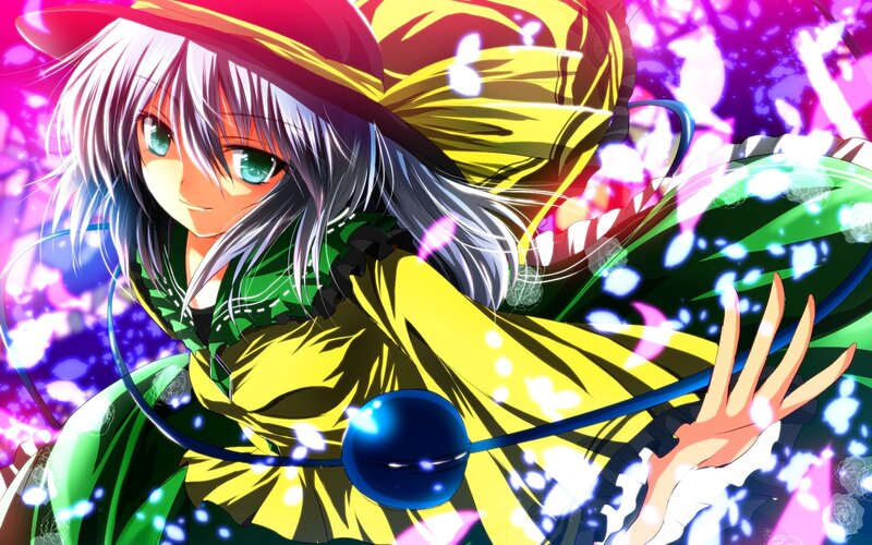 anime witch with glowing orb