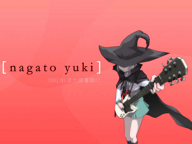 anime witch with guitar
