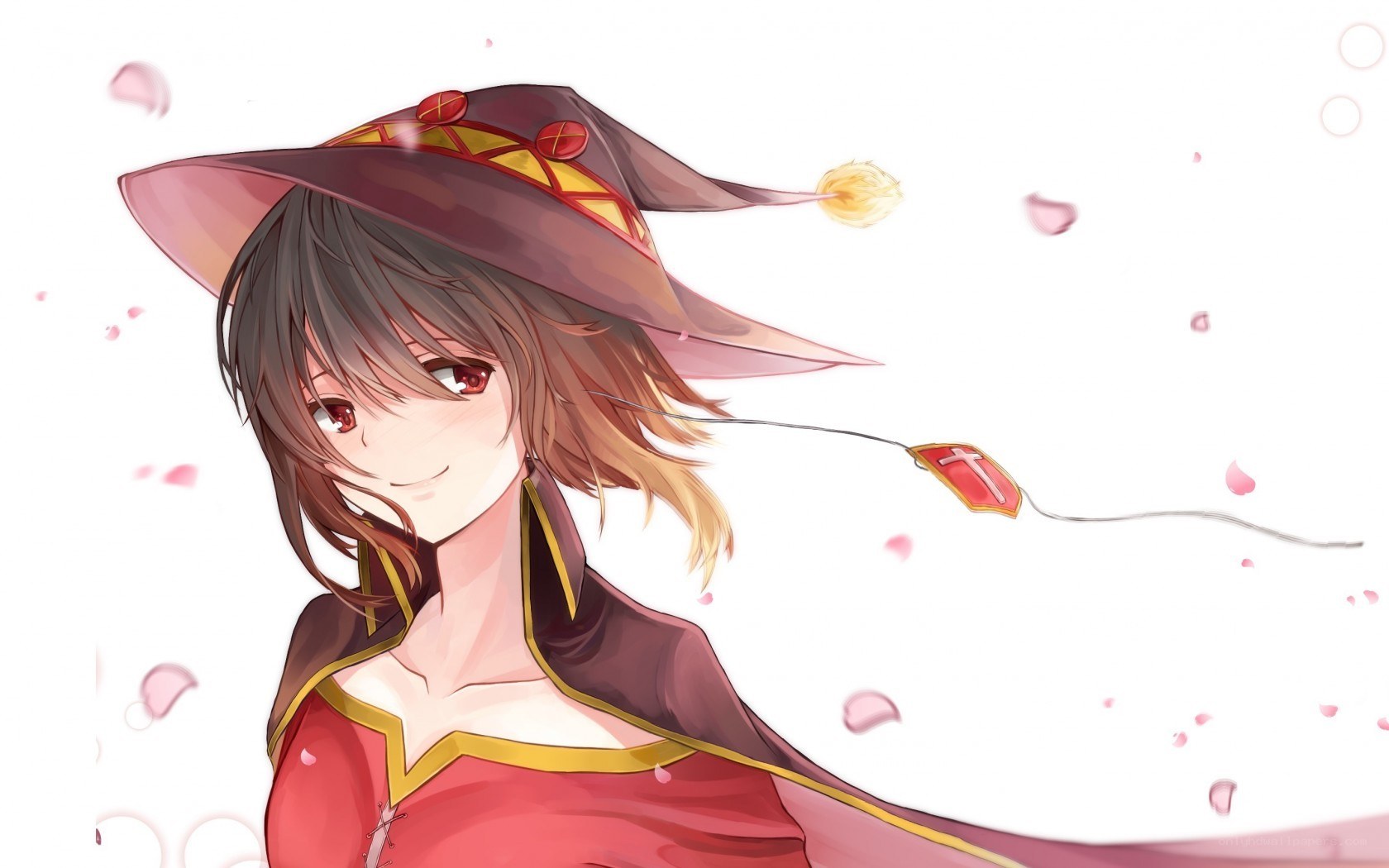 anime witch with red eyes