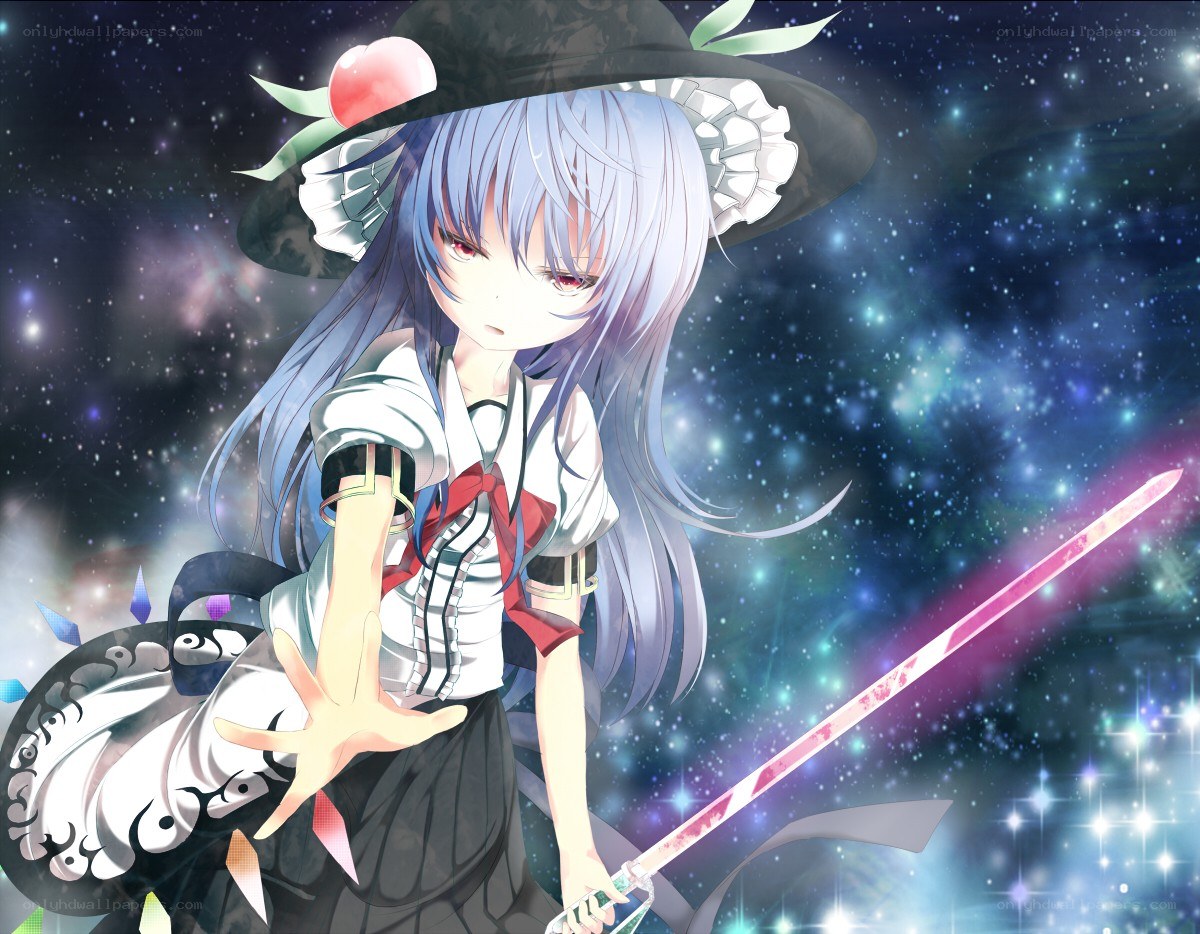 anime witch with sword