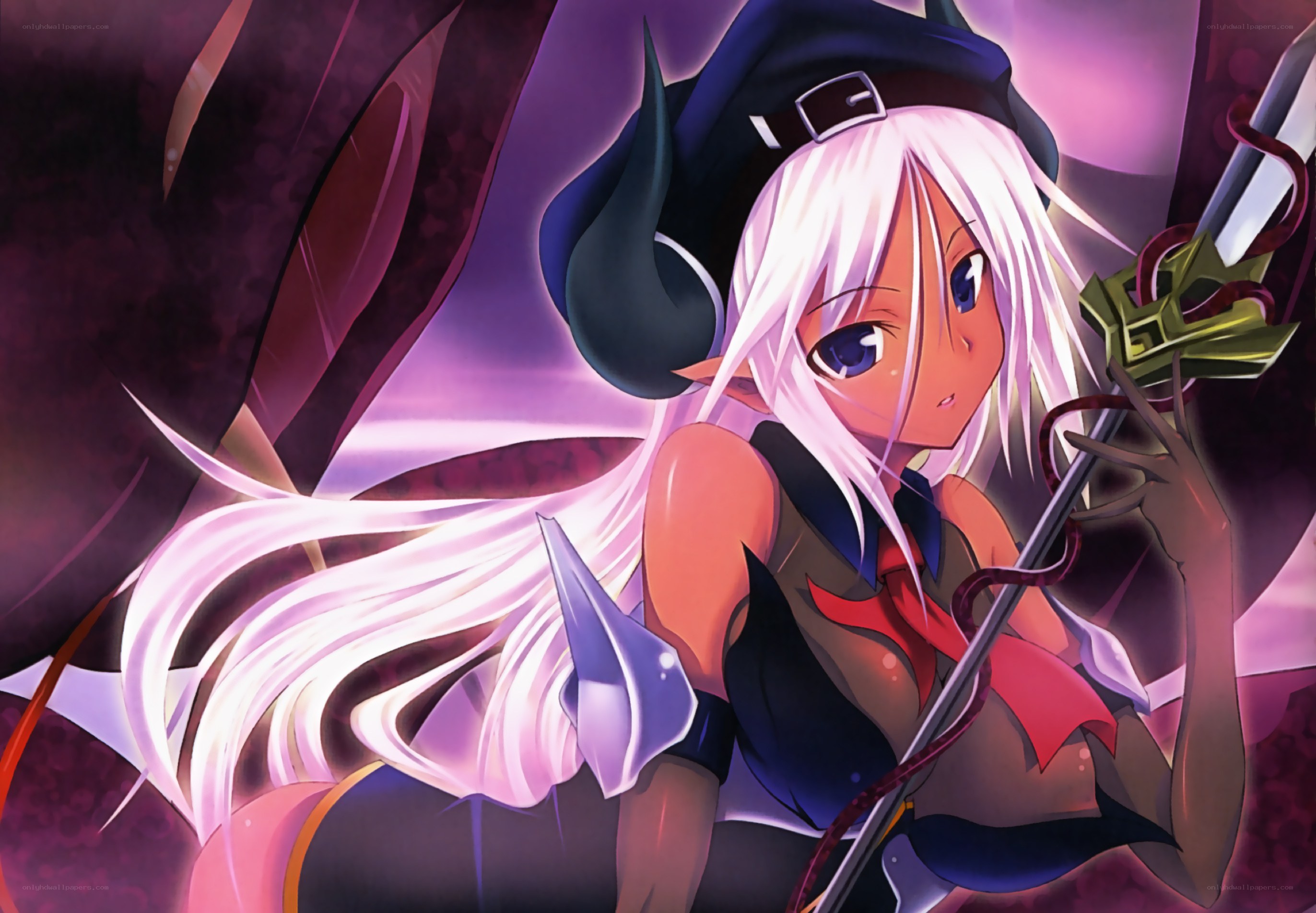 anime witch with sword