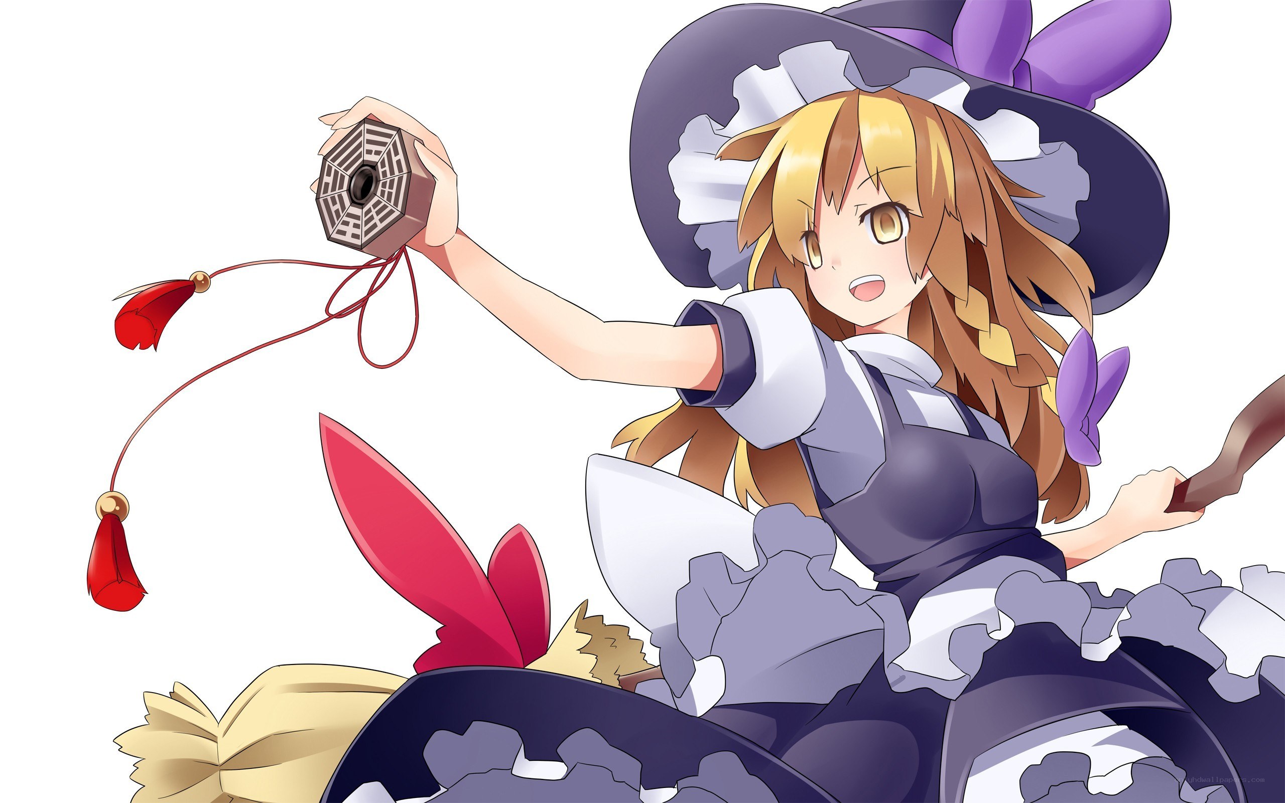 anime witch with talisman
