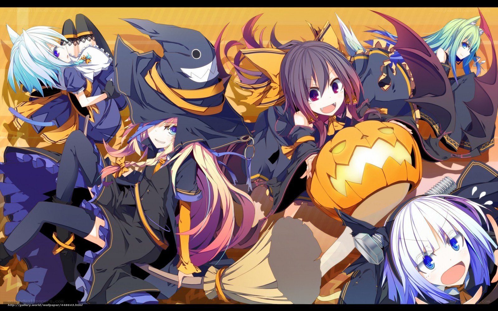 anime witches halloween gathering