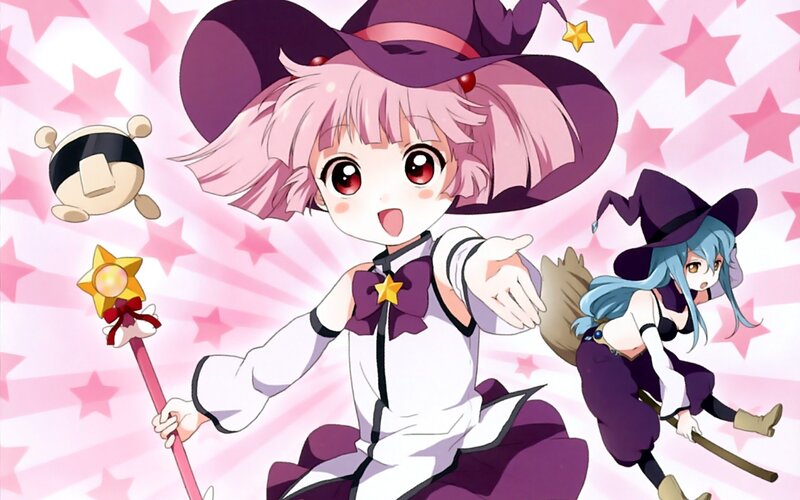 anime witches with magic wands