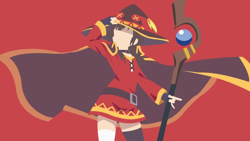 Anime Wizard Character — Red, Dramatic