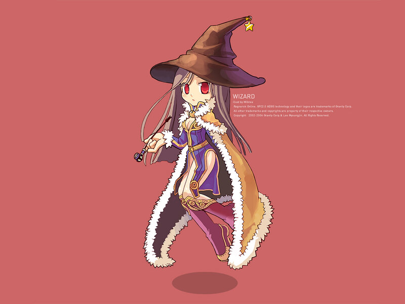 Anime Wizard Character — Red