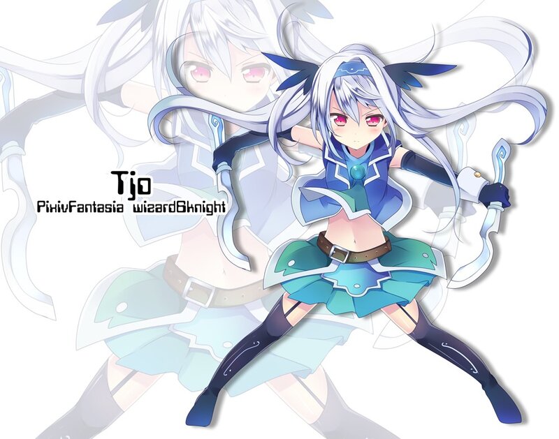 Anime wizard knight character