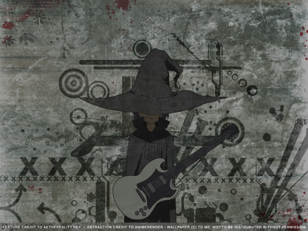 anime wizard with guitar