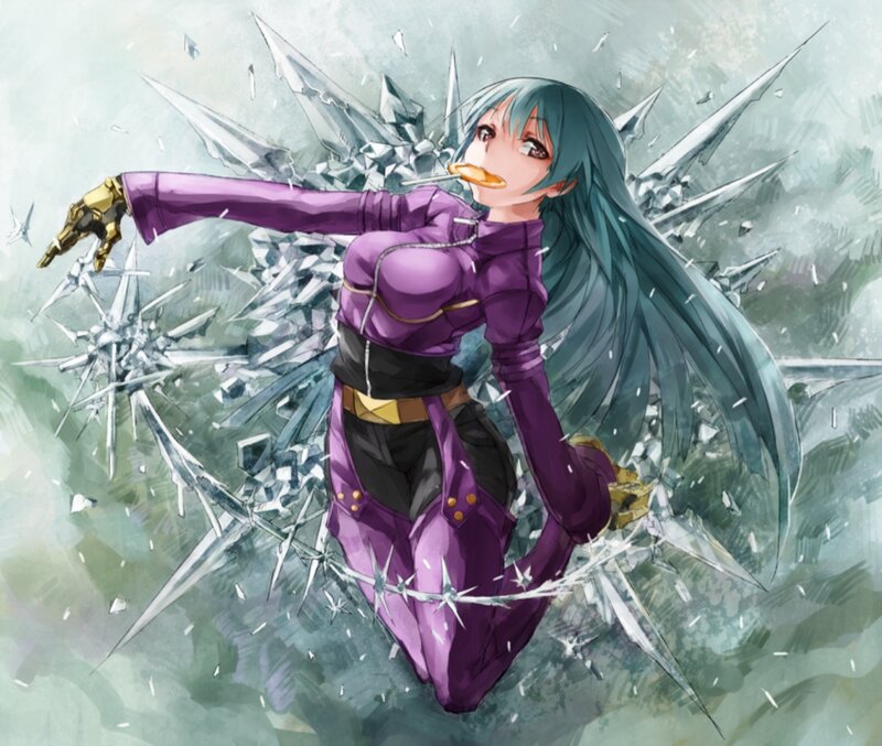 Anime Woman Breaking Glass