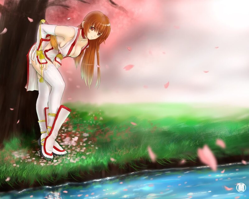 Anime Woman by River