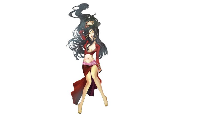Anime Woman Dancing — Black