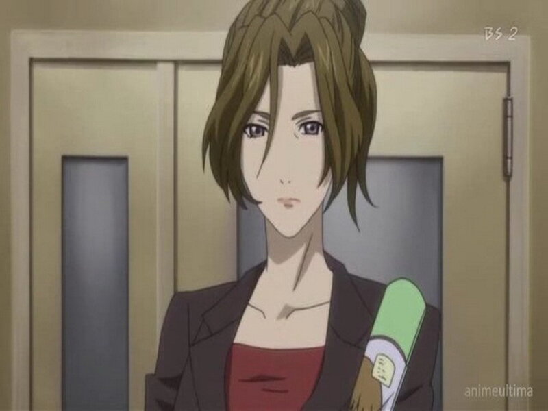 Anime Woman Holding Bottle