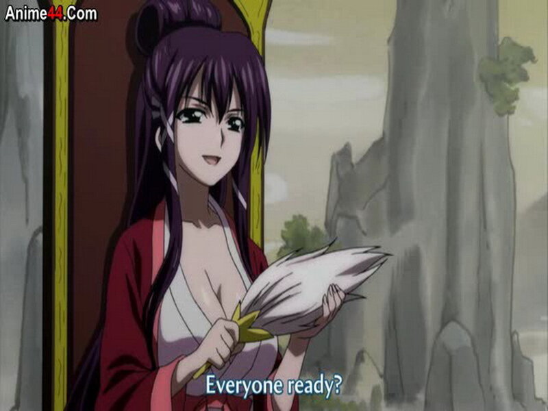 Anime Woman Holding Feather — Purple