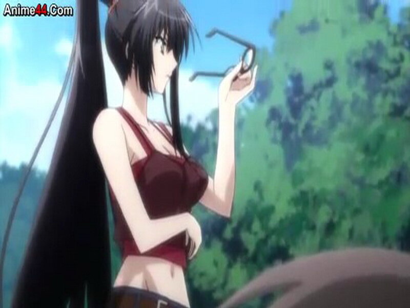 Anime Woman Holding Glasses