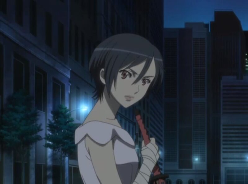 Anime Woman Holding Sword