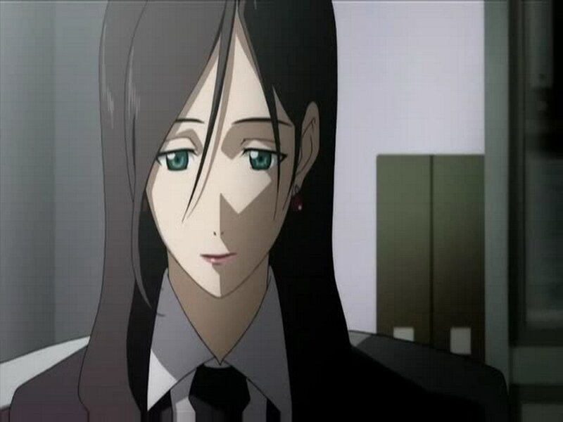 anime woman in a suit