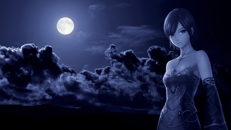 Anime Woman in Armor — Blue, Dramatic