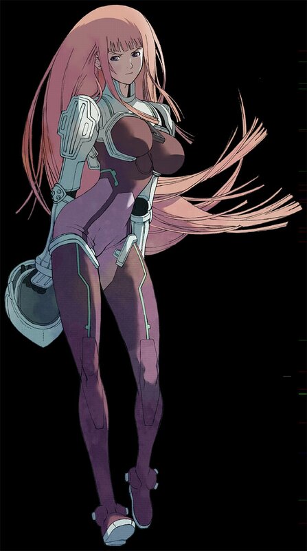Anime Woman in Armor — Purple, Dramatic