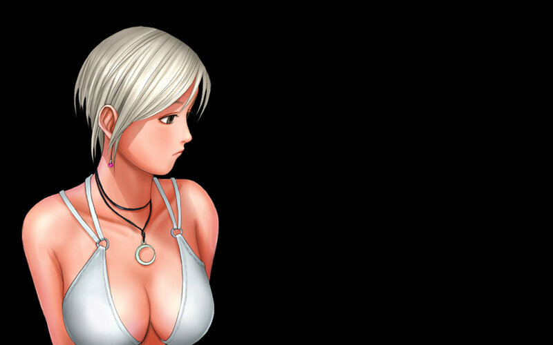 anime woman in bikini
