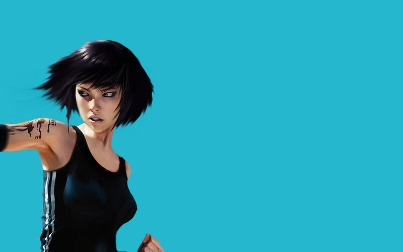anime woman in black tank top