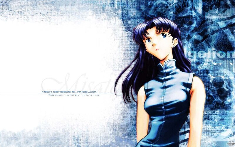 Anime Woman in Blue Dress — Dramatic, Long Hair