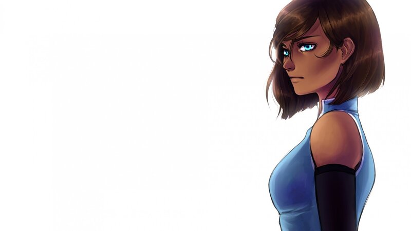 Anime Woman in Blue Suit — Neutral