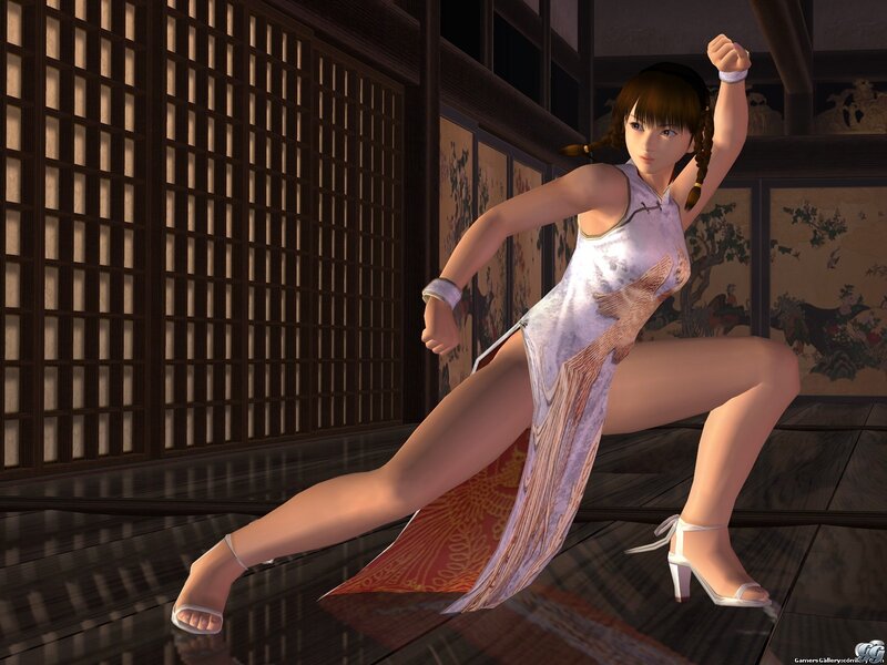 Anime Woman in Dress — White, Dynamic