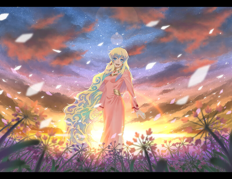Anime Woman in Field