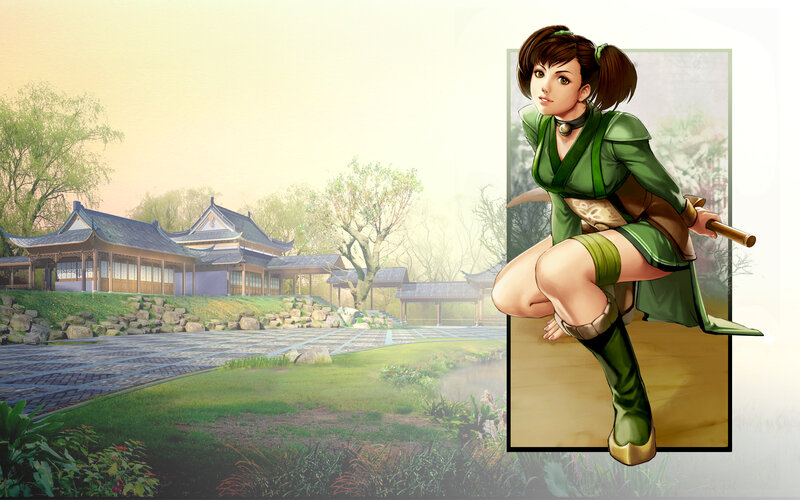 Anime Woman in Green