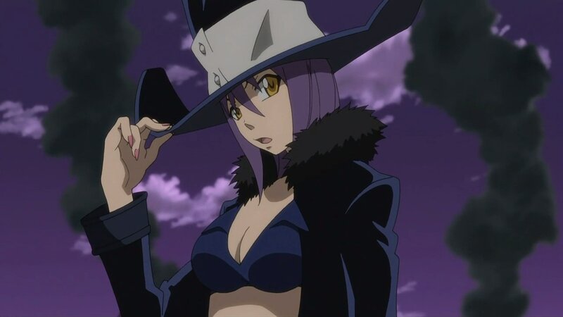 Anime Woman in Hat — Purple, Dramatic, Night