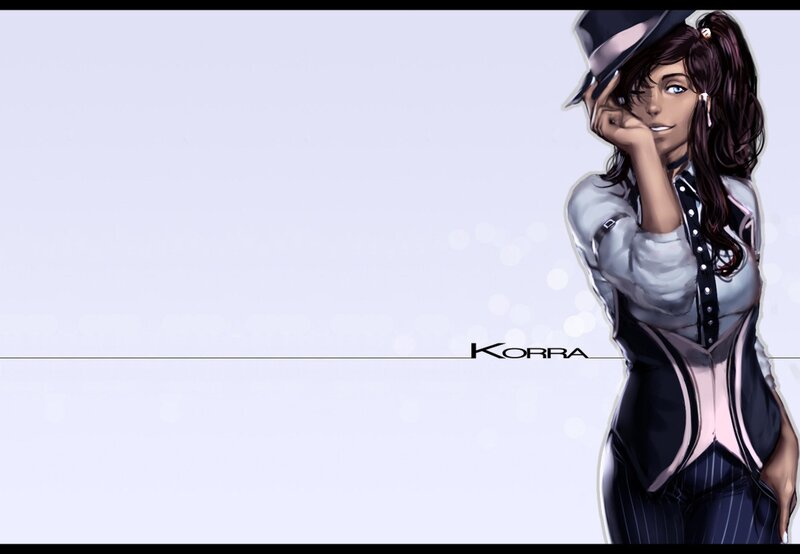 Anime Woman in Hat — White