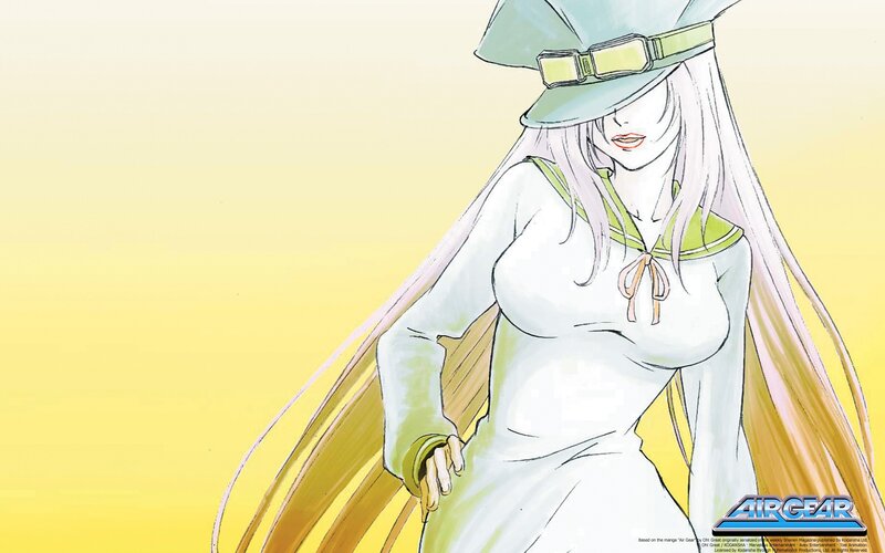 Anime Woman in Hat — Yellow