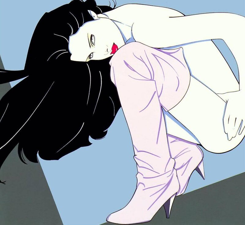 anime woman in high heels