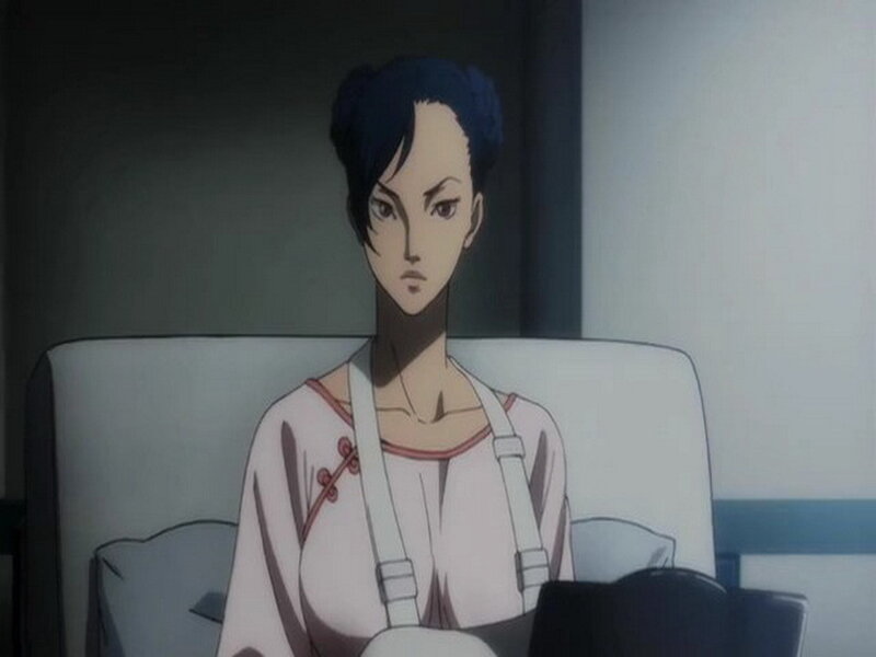 Anime Woman in Hospital Bed