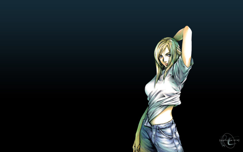 Anime Woman in Jeans