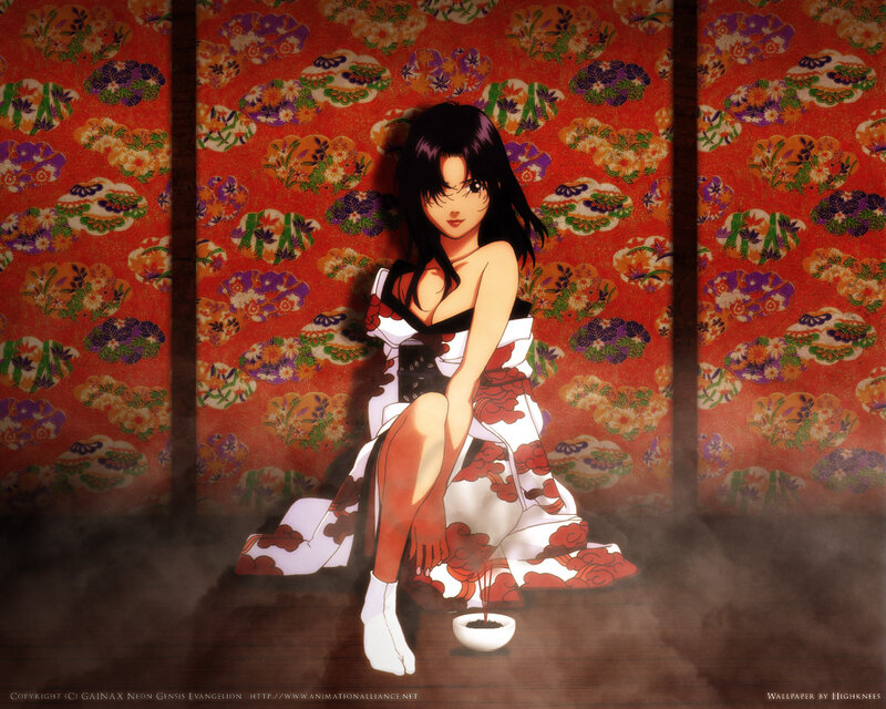 anime woman in kimono