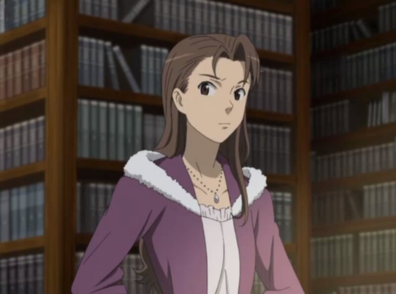 Anime Woman in Library