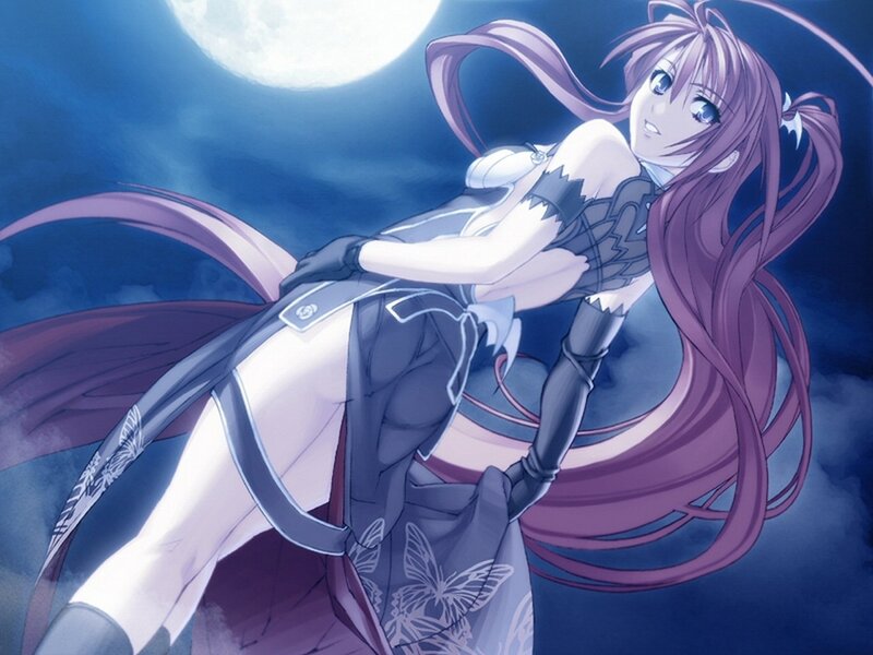 Anime Woman in Night
