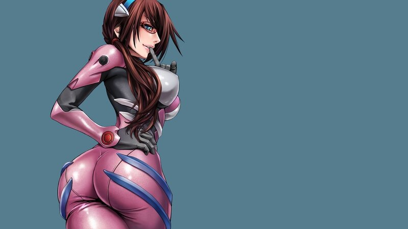 Anime Woman in Pink Suit — Confident, Manga, Glasses