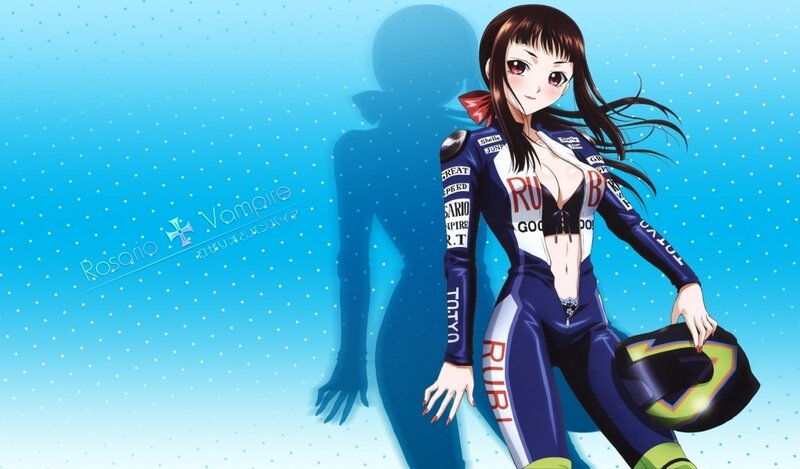 Anime Woman in Racing Suit
