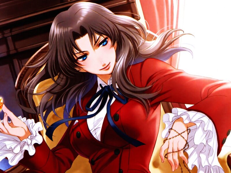 Anime Woman in Red Coat — Dramatic, Manga