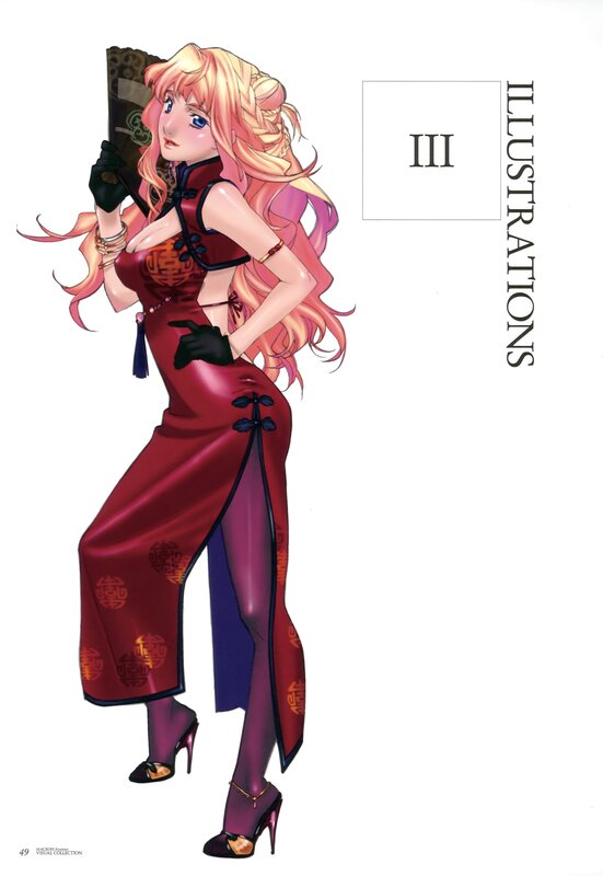Anime Woman in Red Dress — Confident, Illustration