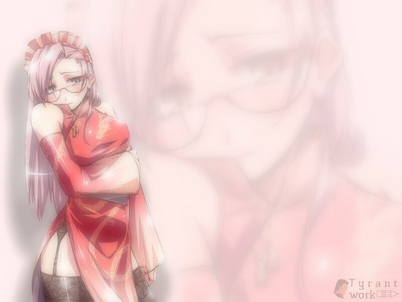 Anime Woman in Red Dress — Pink, Dreamy