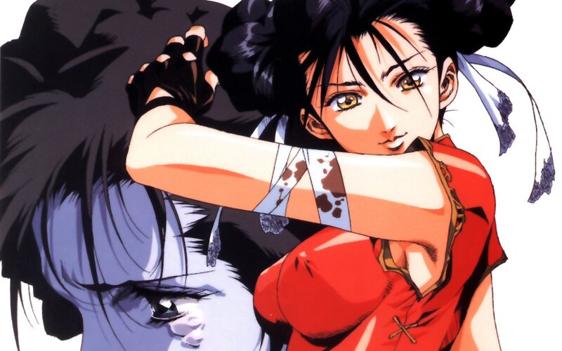 Anime Woman in Red — Intense