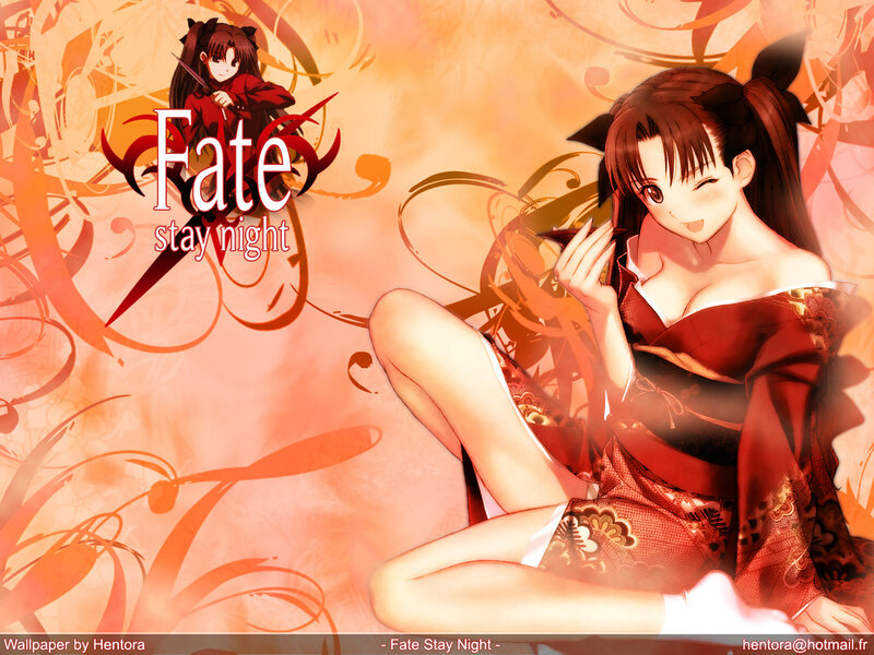 Anime Woman in Red Kimono — Dramatic, Sword
