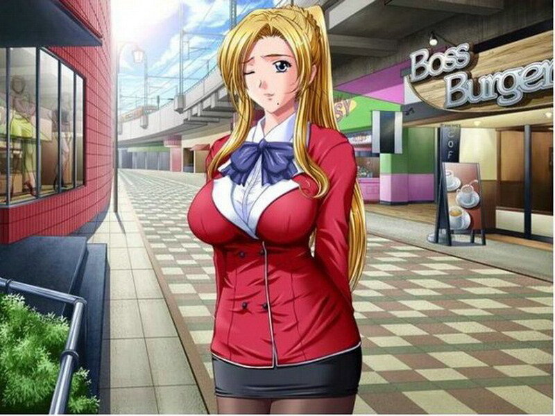 anime woman in red uniform