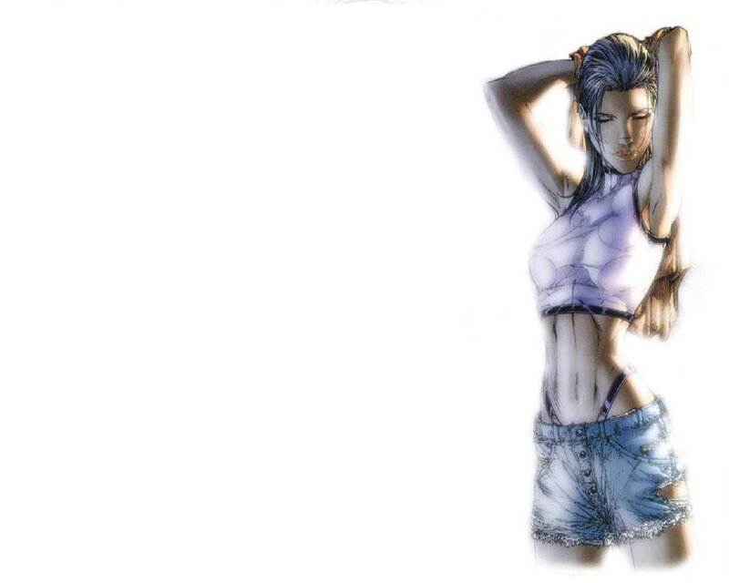 Anime Woman in Shorts